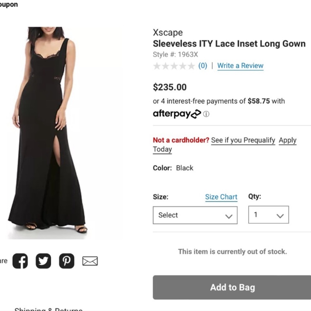 Xscape Lace Embellished Long Formal Gown - Picture 10 of 12
